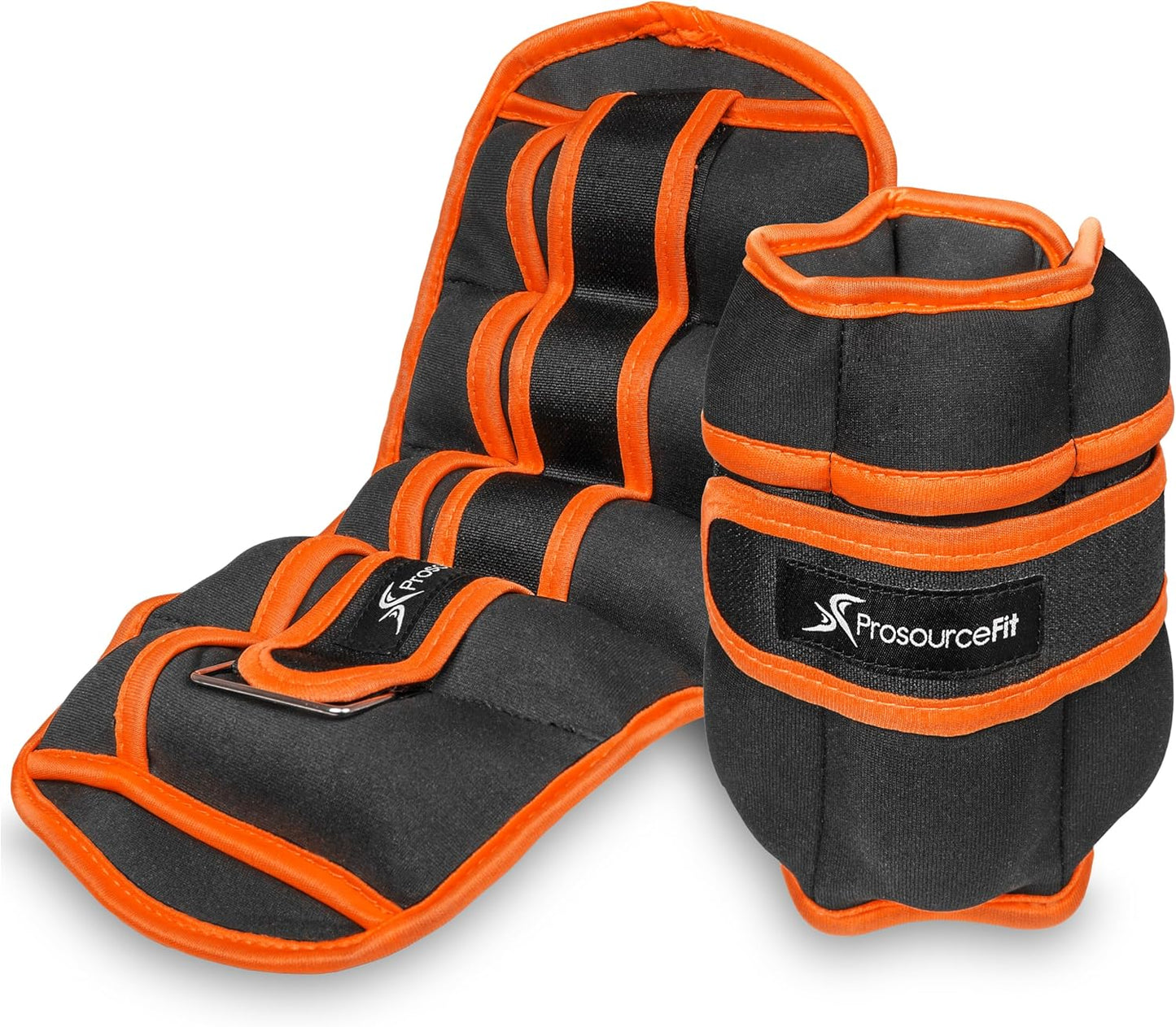 ProsourceFit Ankle/Wrist and Arm/Leg Weights Set of 2, Adjustable Strap 1 lb-5 lb, Adjustable Weight 15 lb, 10 lb, 7 lb for Men and Women