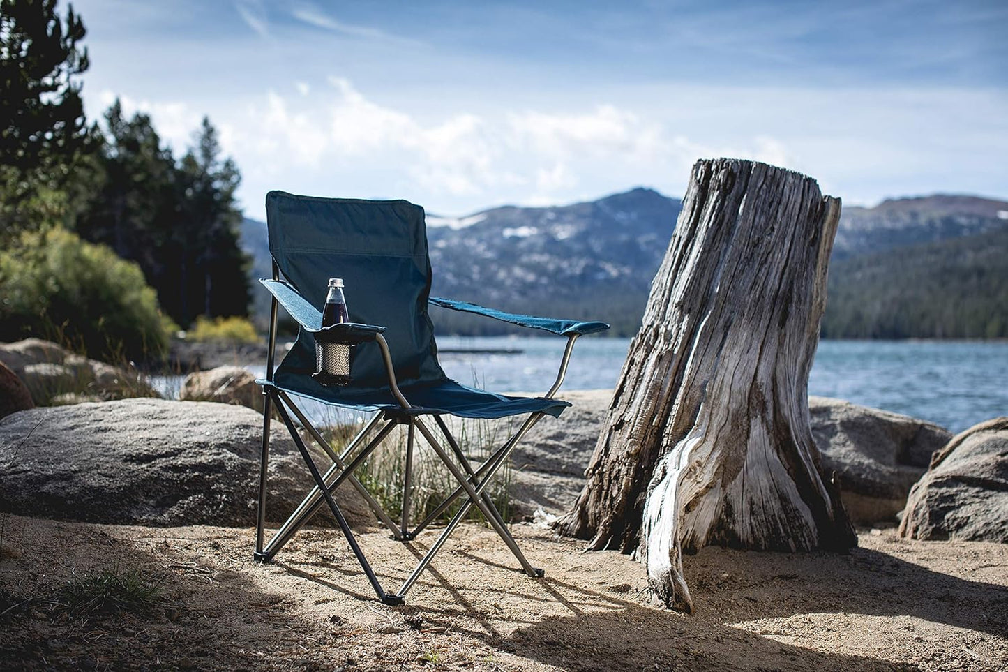 Portable Picnic Camp Chair with Carrying Bag - Lightweight Beach Chair
