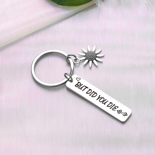 ZQEOU Workout Keychain Fitness Trainer Gift Yoga Workout Keychain Exercise Keychain Fitness Center Keychain, Workout Keychain, Standard