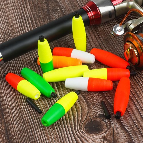 SILANON Peg Floats Fishing Bobbers,Foam Cigar Fishing Floats Bobbers Catfish Floats Slip Fishing Cork Bobbers with Pipe Plug for Catfish Santee Rig Freshwater Saltwater Fishing