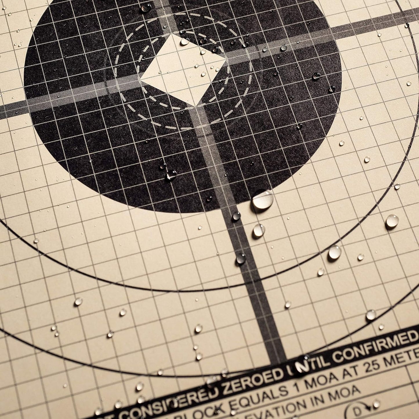 Rite in the Rain Weatherproof Diamond Pattern MOA Precision Distance Shooting Targets, 11" x 17", 25 Sheet Pack (No. TGMOALR-D)