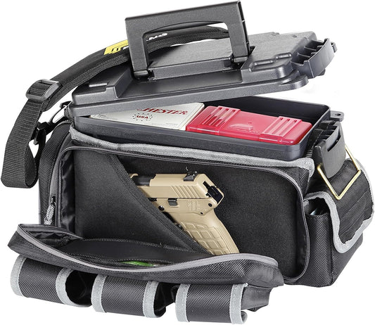 Plano 1312 X2 Tactical Range Bag - Durable Black Shooting Gear for Ammo & Accessories