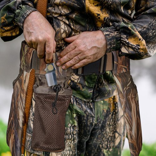 Huhumy 2 Pcs Adjustable Dove Belt with Shell Bags Breathable Dove Hunting Belt Shooting Game Bag with Water Bottle Carrier for Men Gear Field Accessories, 600d Oxford Cloth, 29 x 10.98 x 10 Inch
