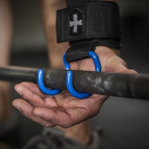 Harbinger Lifting Hooks, Black/Blue