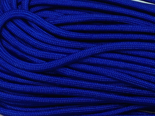 Electric Blue 550 Type III Parachute Cord 100 Feet 7 Strand Made in USA