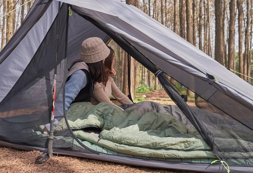 Nature Link Ultralight Backpacking Sleeping Bag 1.77lbs, Warm Weather Sleeping Bag 50℉-63℉, Nylon Shell and Lining, Waterproof, Compact and Lightweight for Backpacking Camping Hiking
