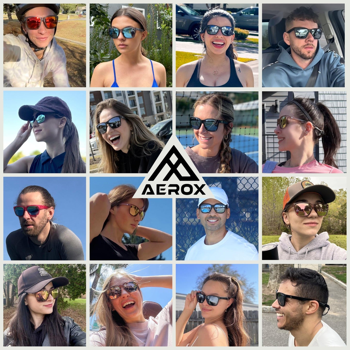 AEROX Large-Fit Polarized Sunglasses for Running, Golf, Fishing, Driving and Cycling - UV Protection Sports Glasses for Men, Women