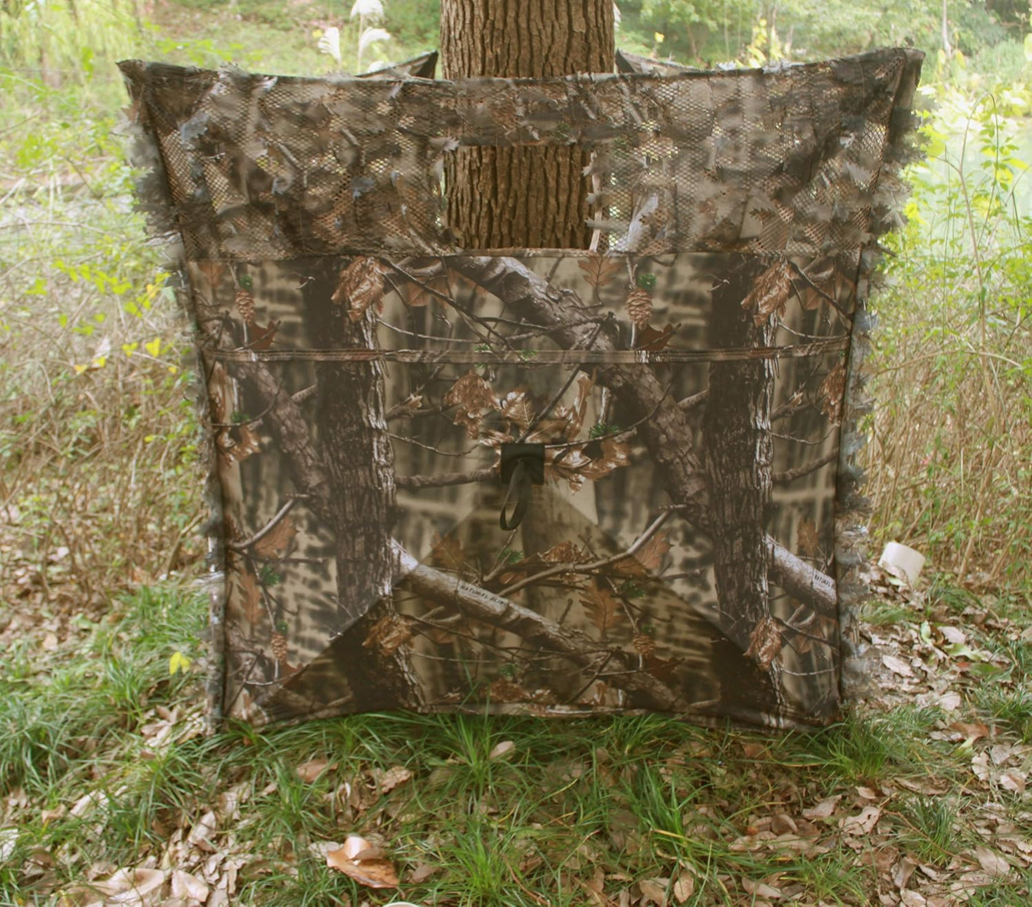 AUSCAMOTEK Pop Up Ground Blind for Deer Duck Turkey Hunting Portable Quick Setup Lightweight Green/Brown/Dry Grass Ground Peg Included