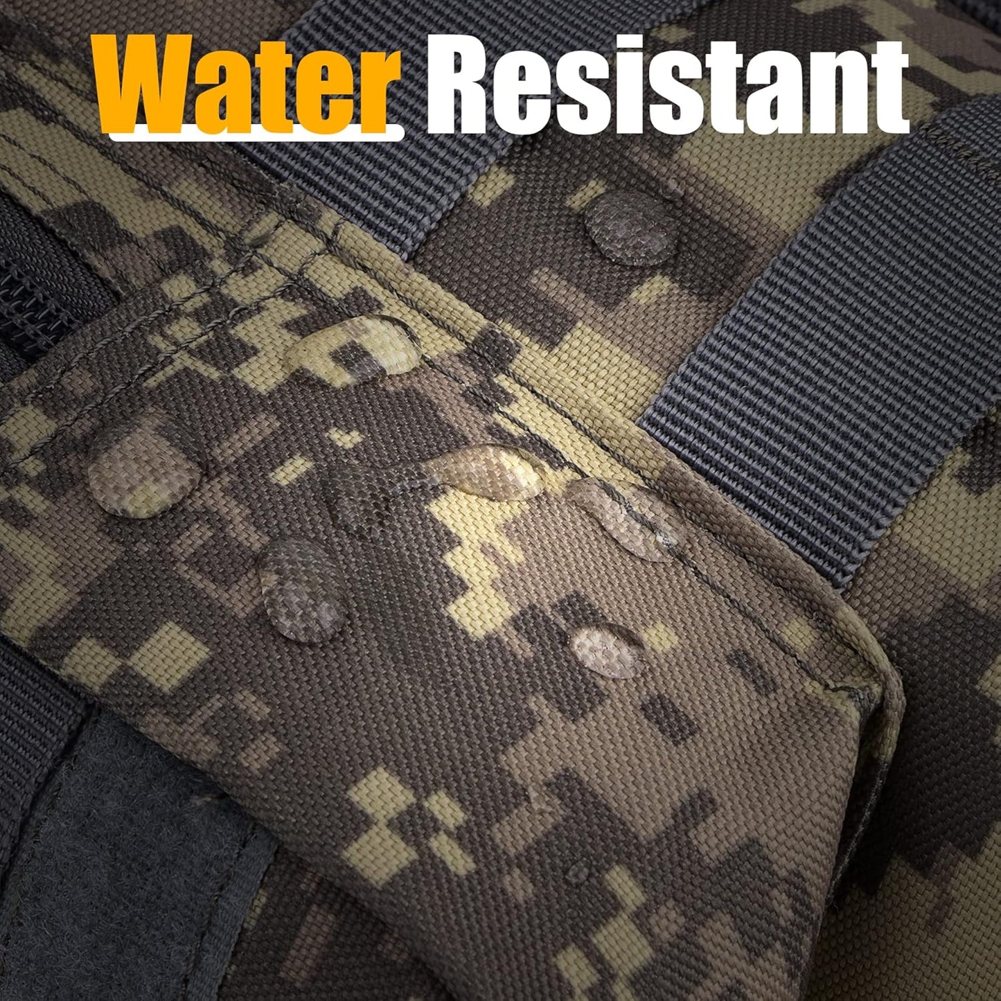 IronSeals Tactical Molle Water Bottle Holder Pouch Hydration Carrier Bag with Detachable Shoulder Strap