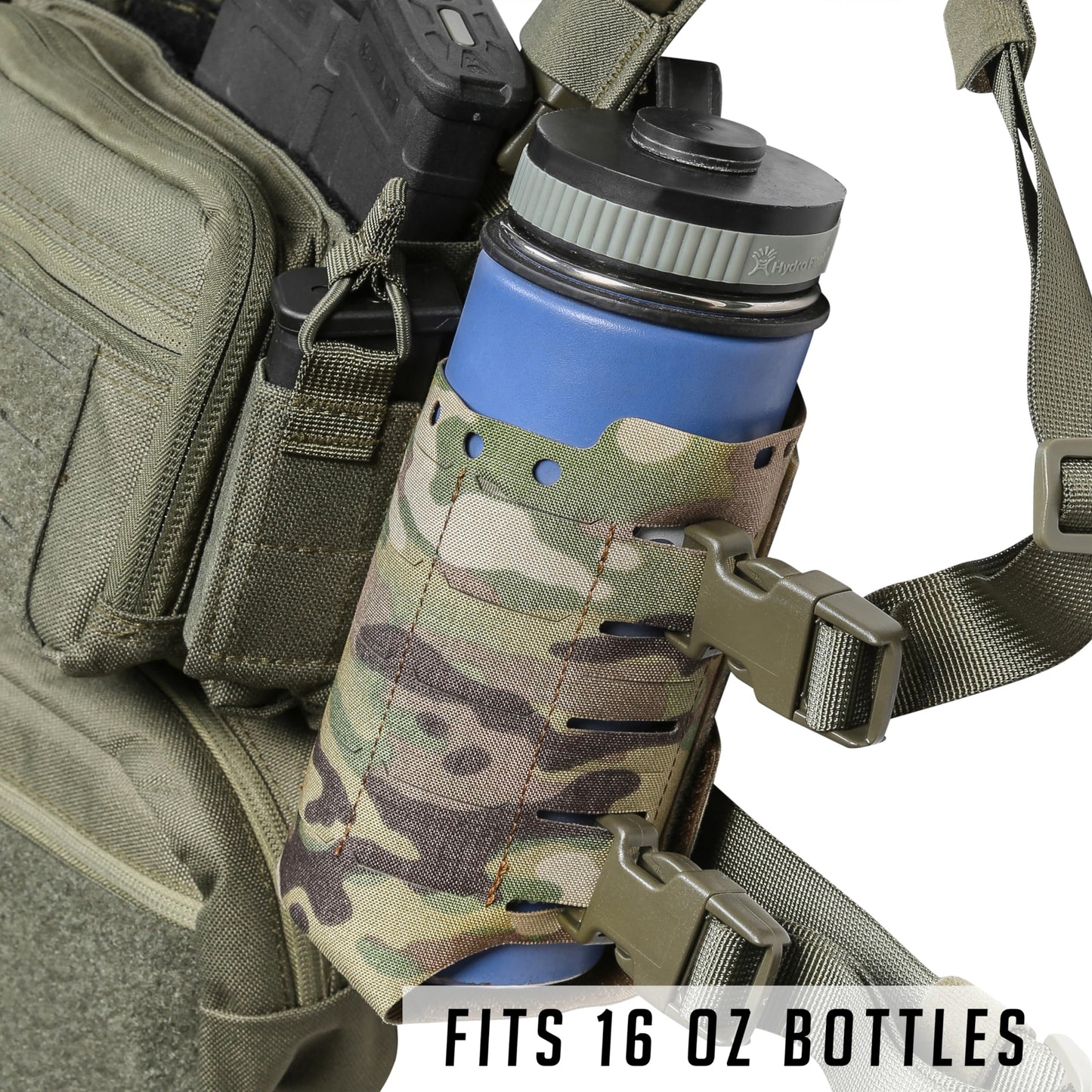 ACETAC Flex Expander Wing Pouch for Chest Rig, Compatible with Spiritus Systems Micro MK4/MK5 Haley Strategic D3CR Placard (Multicam)