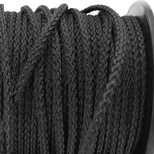 emma kites 100% Black Kevlar Braided Cord 30Ft 300Lb High Strength, Abrasion Flame Resistant, Tough Survival Tactical Cord Model Rocket Paracord Snare Line Fishing Assist Cord