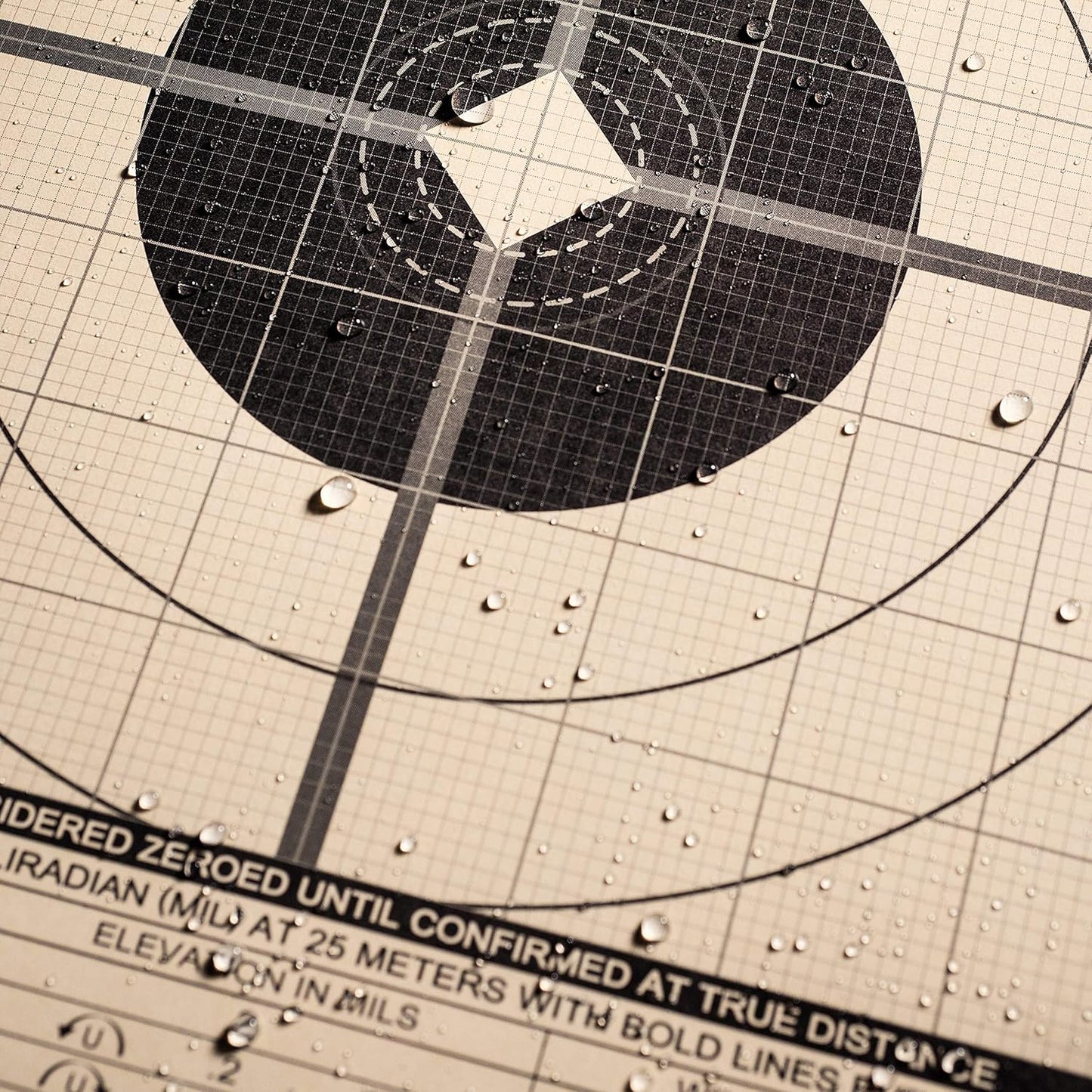Rite in the Rain Weatherproof Diamond Pattern MOA Precision Distance Shooting Targets, 11" x 17", 25 Sheet Pack (No. TGMOALR-D)