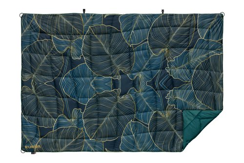 KUKÜN - Versatile Packable Outdoor Camping Blanket, Puffy Blanket, Primaloft® Insulation, Warm, Durable, Lightweight, Waterproof, Oversize, Beach, Stadium, and More! 55"x80" (Golden Foliage)