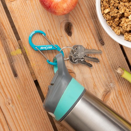 Nite Ize S-Biner Aluminum Dual Carabiner - Size 3 - Blue - 5 Count (5 Pack)