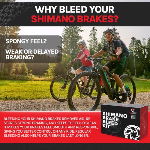 BleedZone Shimano Brake Bleed Kit with 180ml Shimano Mineral Oil - Hydraulic Brake Bleeding Kit for MTB, Road, and Gravel Bikes - Complete Bicycle Hydraulic Brake Bleed Kit for Shimano Brakes