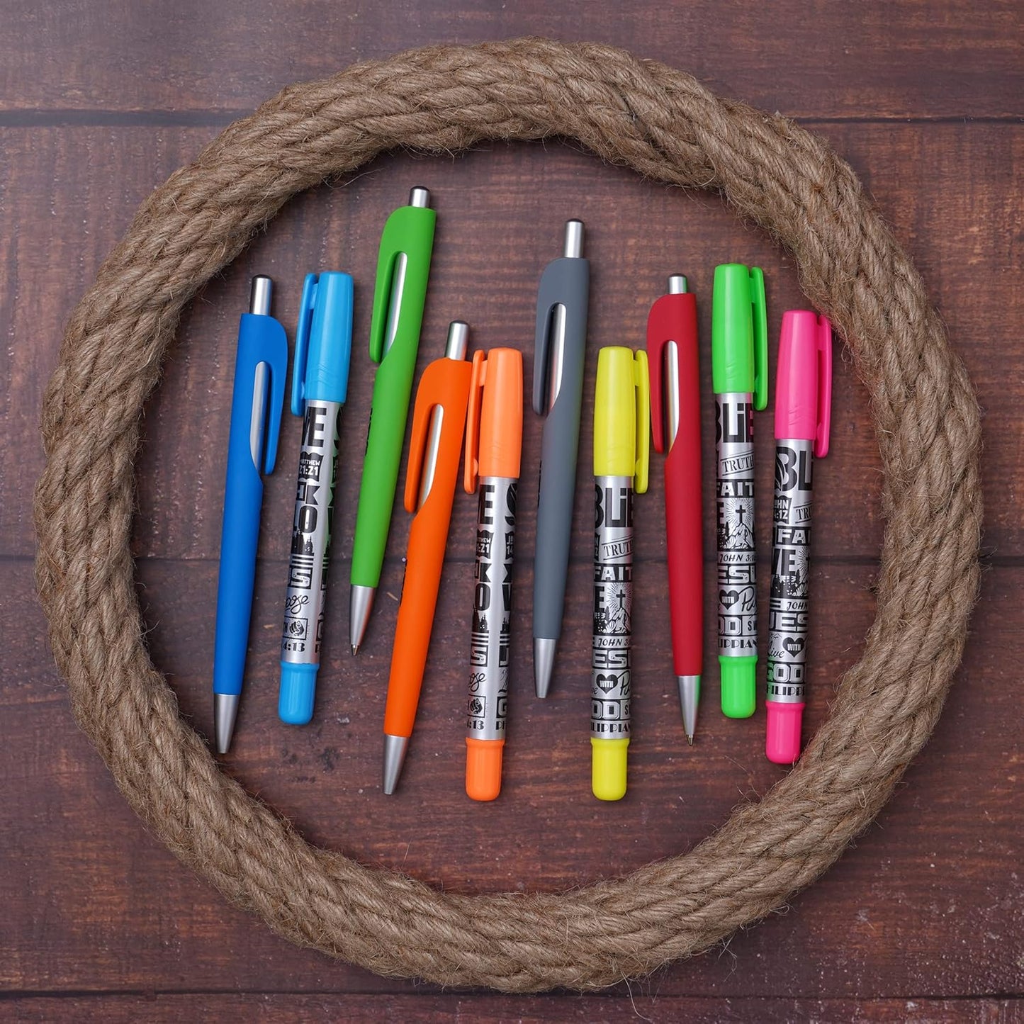BLIEVE - Aesthetic Highlighters and Gel Pens With Soft Ink And Tip, Bible Highlighters and Pens No Bleed, Dry Fast Easy to Hold, for Bible Journaling Planner School Supplies (Pastel)