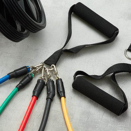 Sumind 40 Pcs Gym Exercise Handles Set Soft Replacement Handle Attachments Fitness Strap Cable Machine Attachment Grips Resistance Bands for Resistance Bands Home Workout Accessories Yoga Gift