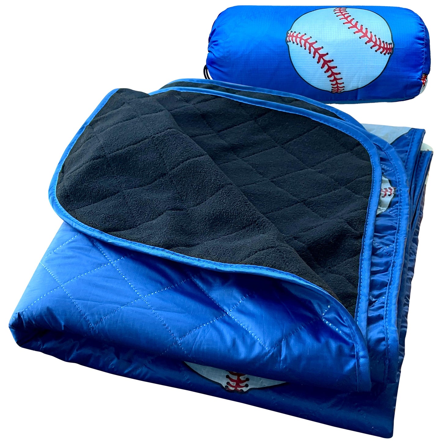 Isabel Steve Outdoor Waterproof Stadium Blanket for Sporting Events, Camping, Picnic Blankets, Beach, Warm Fleece, Emergency Blanket, Baseball, Sports Mom Must Haves, Gifts for Boys and Girls