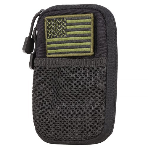 CAT Outdoors Mini Tactical EDC Organizer - Small Admin Pouch - Black