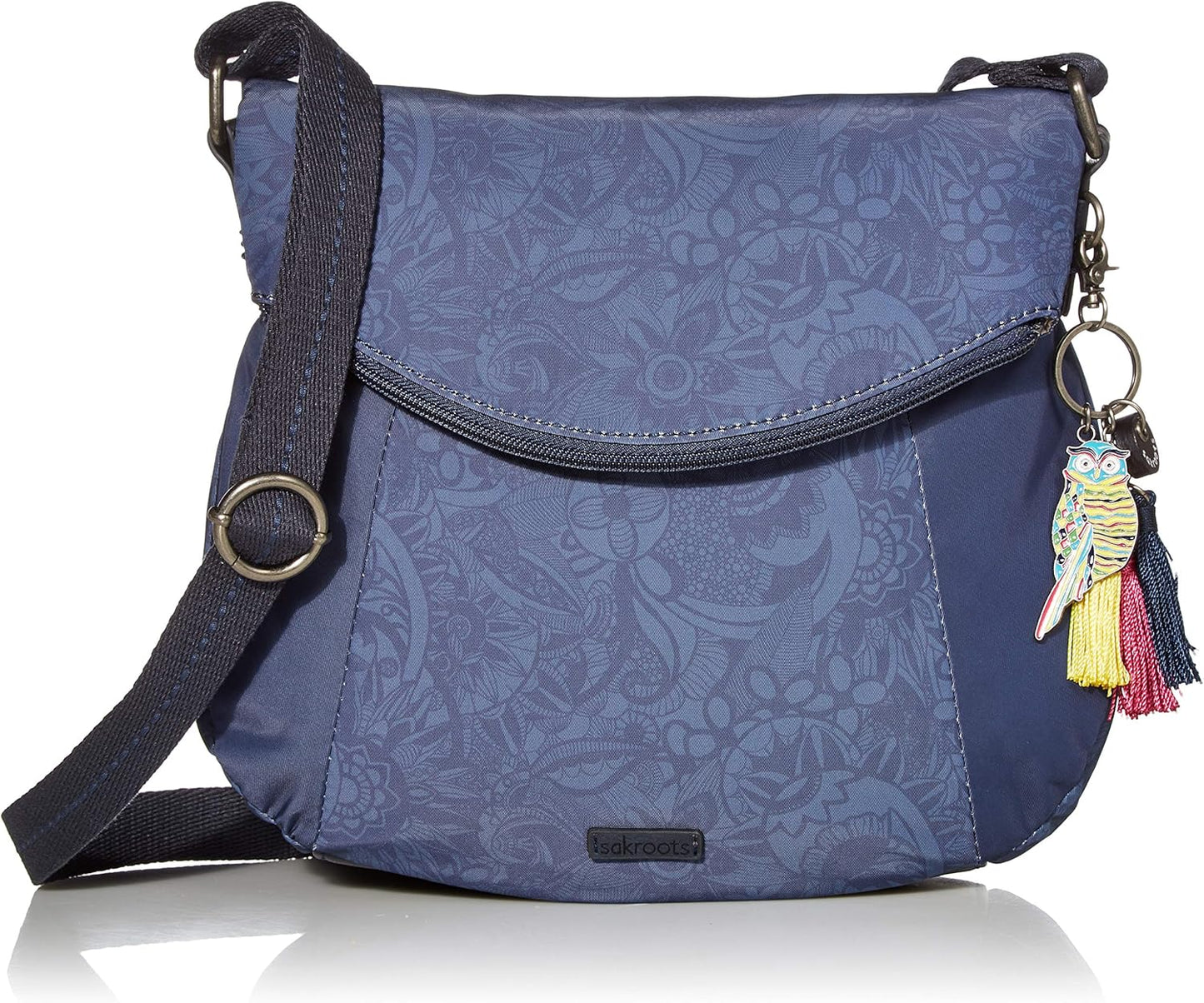 Sakroots Foldover Crossbody Purse - Women's Handbag For Everyday & Travel - Cross Body With Adjustable Shoulder Strap