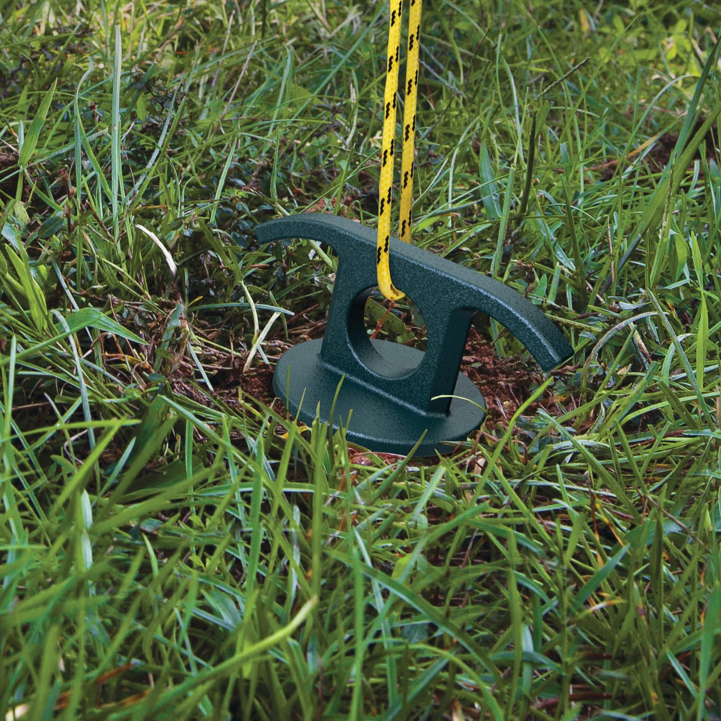(2-Pack) Vortex 10" Ground Anchors, Screw-in Anchor for Yard, Tents, Tarps, 100 lb Pull Force, Green ANCPS10-HSG-L2