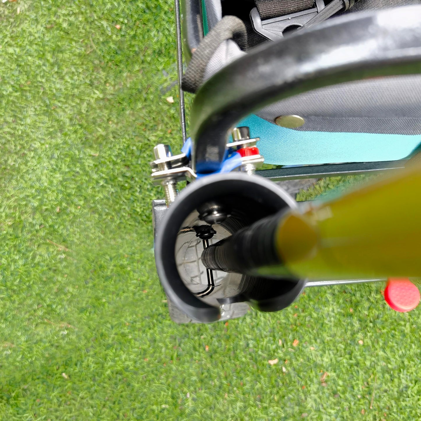 Folding Wagon Cart Umbrella and Fishing Rod Holder - Ideal for Wagon Cart, Garden, Gorilla, and Camping Carts - No Drilling Required