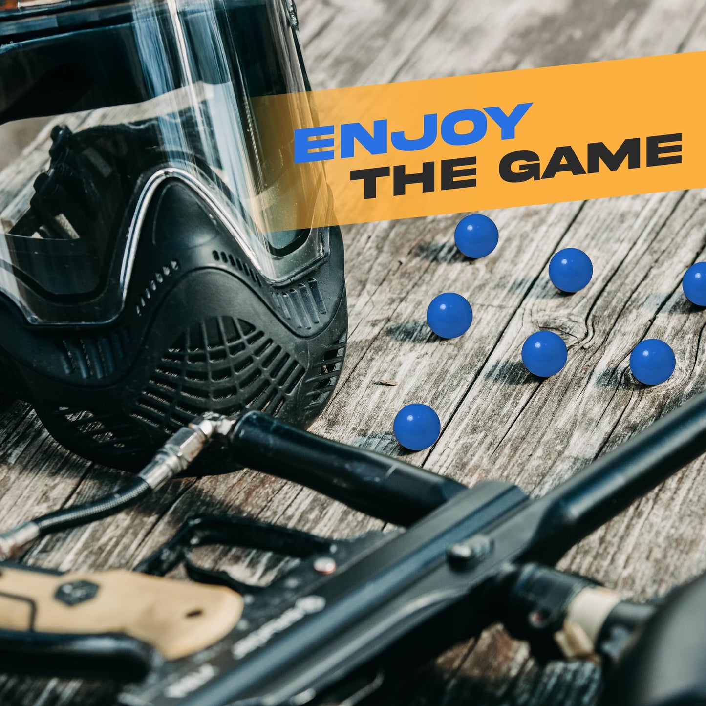 3Skull .43 Caliber Paintballs for Umarex T4E Paintball Pistols .43 Cal Ammo, Blue - 250 Count