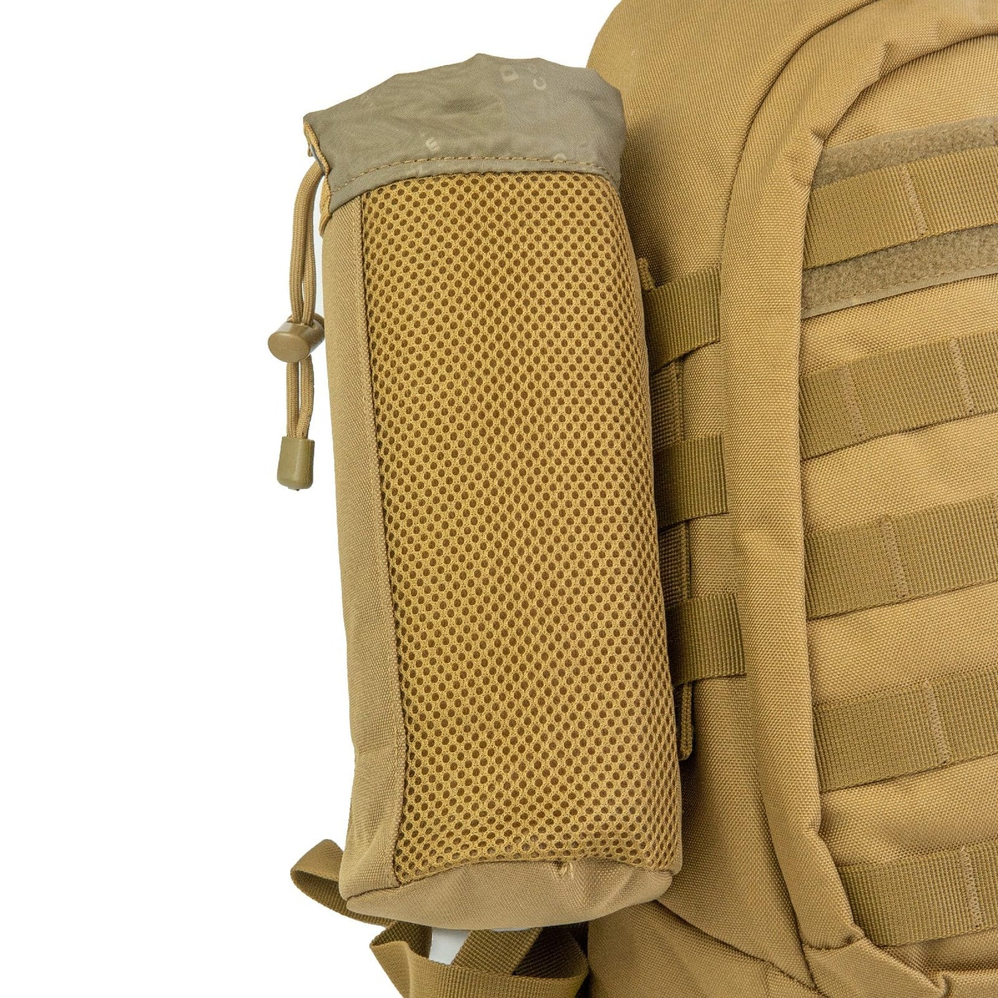 GGYCOB Water Bottle Holder Tactical Pack Molle System Travel Bag Hydration Carrier with Drawstring Open Top Nylon Waterproof (Wolf Brown)