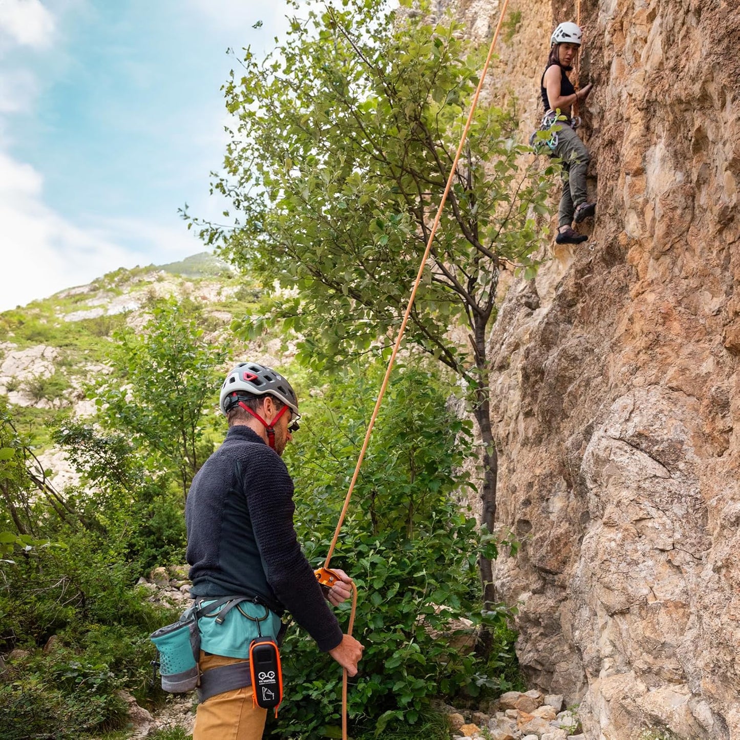 YY Vertical Belay Glasses - Hands-Free Climbing Safety Gear for Rock Climbers