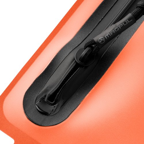 Magpul DAKA Waterproof Window Pouch Zippered Tactical Range Tool and Gear Bag, Orange, Small