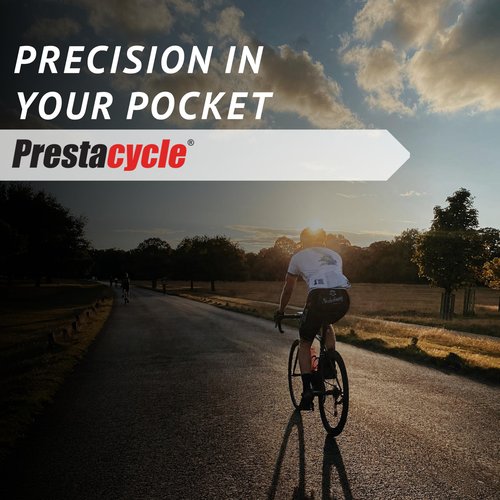 Prestacycle Prestaratchet Micro Pocket Ratchet Kit with (6) S2 Bits and Round Holder Stand – Compact 1/4" Hex Ratchet Tool, Reversible Thumb-Wheel, Heavy-Duty 40Nm Torque