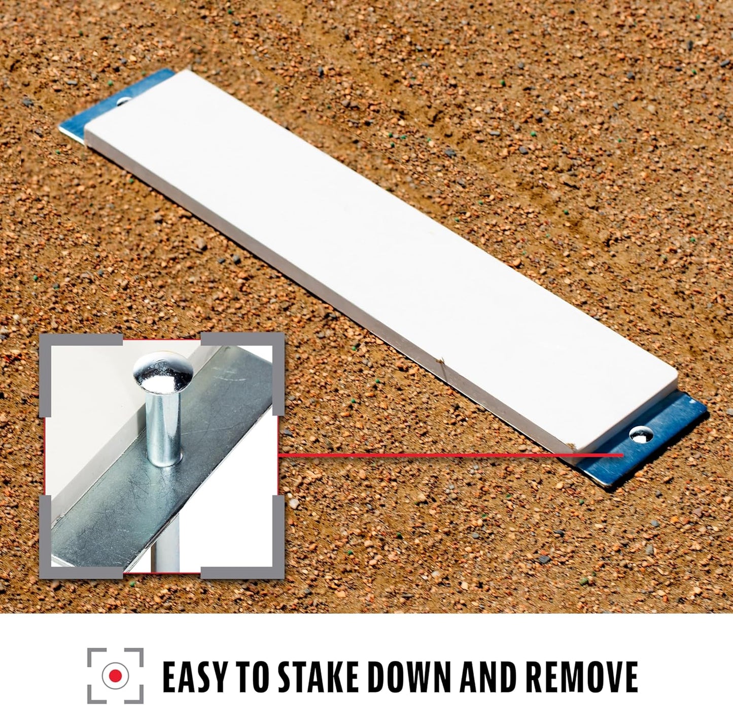 Portable Pitcher's Rubber for Softball & Baseball - Indoor/Outdoor Mound - 18" or 24"