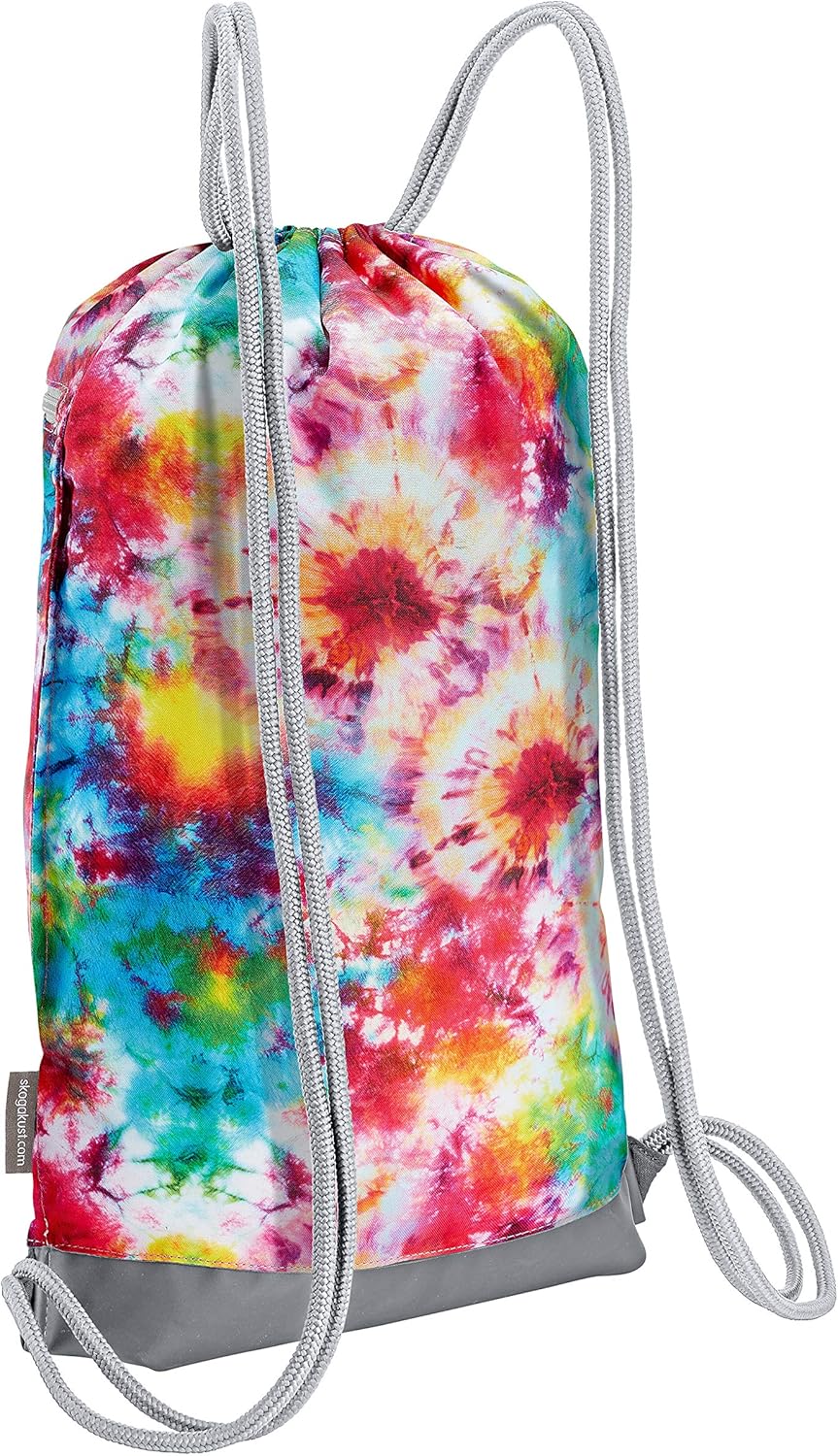 Skog Å Kust GymSak | Patented 2-in-1 Drawstring Cinch Bag with Removable Waterproof Dry Bag | Red