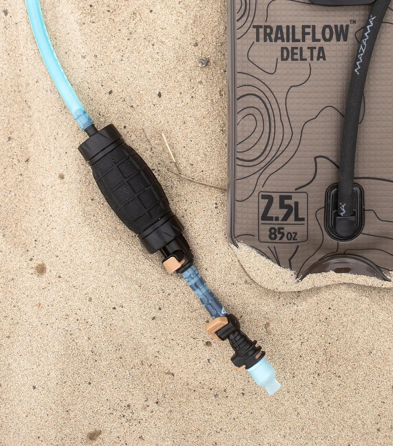 QuikStream Multi-Function Hydration Pump Kit – Pressurized Water System for Sharing, Cleaning & Cooling. Rinse Gear, Dishes, Pets, Sand & More. Fits Most Reservoirs. Squirt or Spray on Demand!