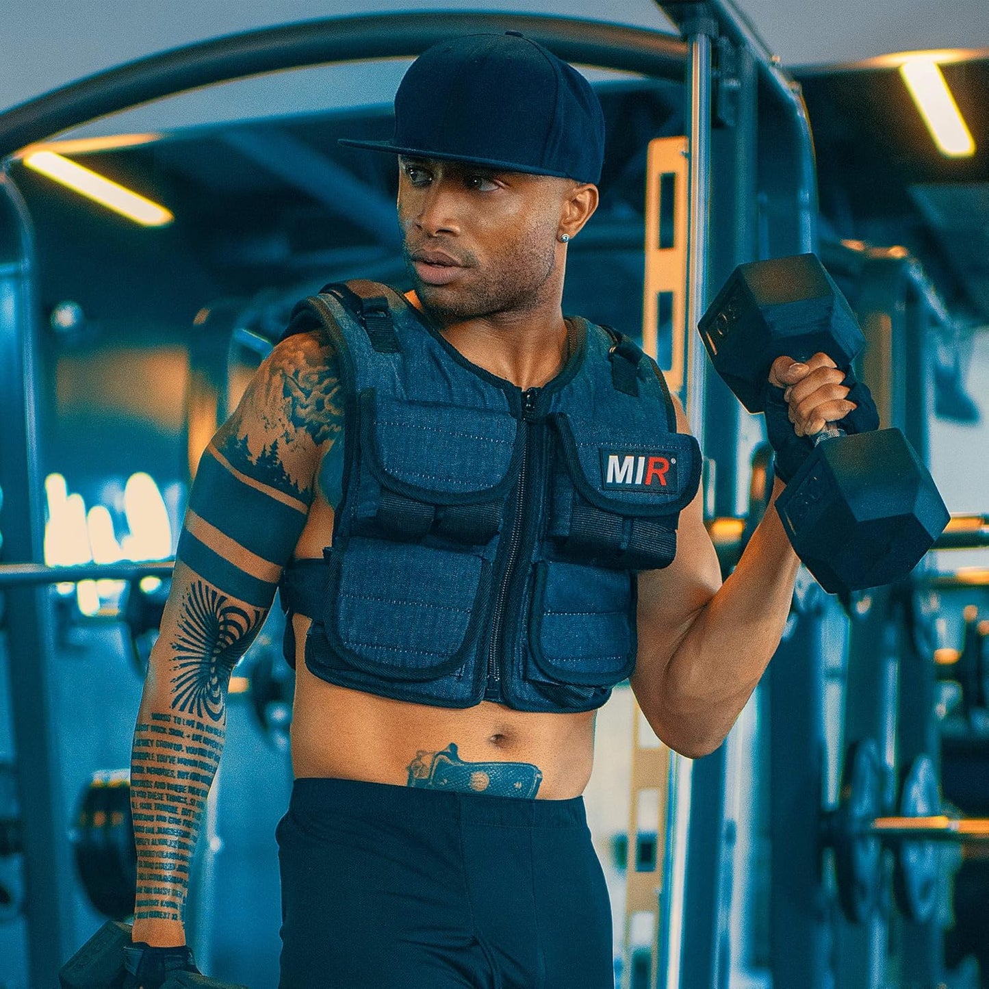 miR Air Flow Weighted Vest 20-60lbs | Zipper Option, Machine Washable, Unisex Workout Gear