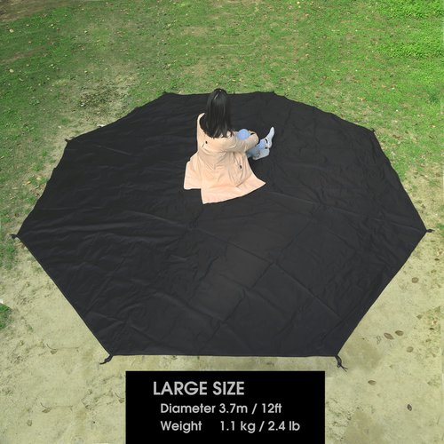 Preself Footprint for Tipi Hot Tent, Ground Sheet Mat, Tent Floor, Waterproof Camping Tarp (Full - T1 T2 Large)