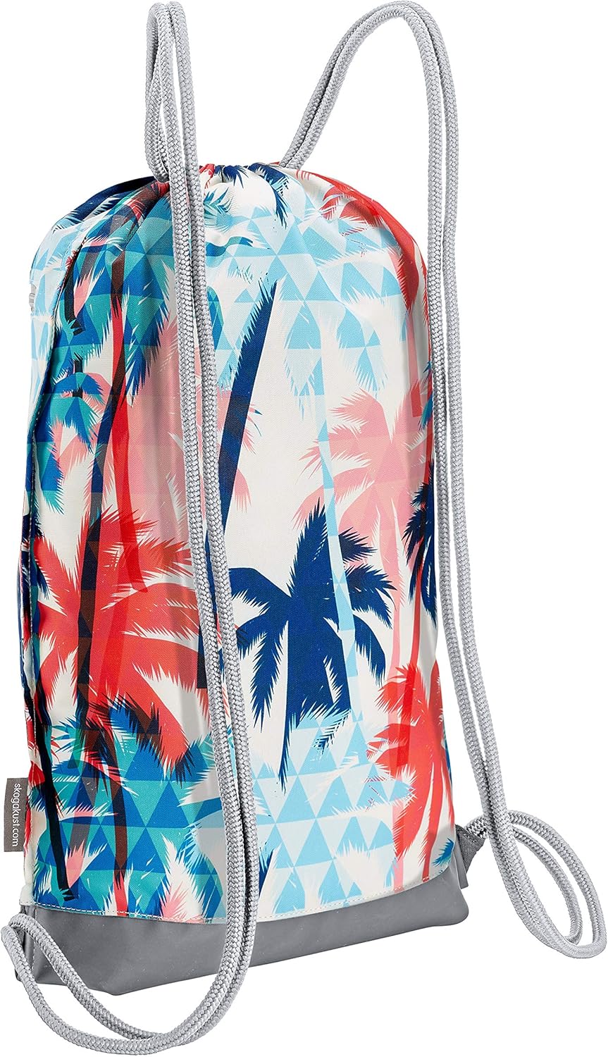 Skog Å Kust GymSak | Patented 2-in-1 Drawstring Cinch Bag with Removable Waterproof Dry Bag | Red