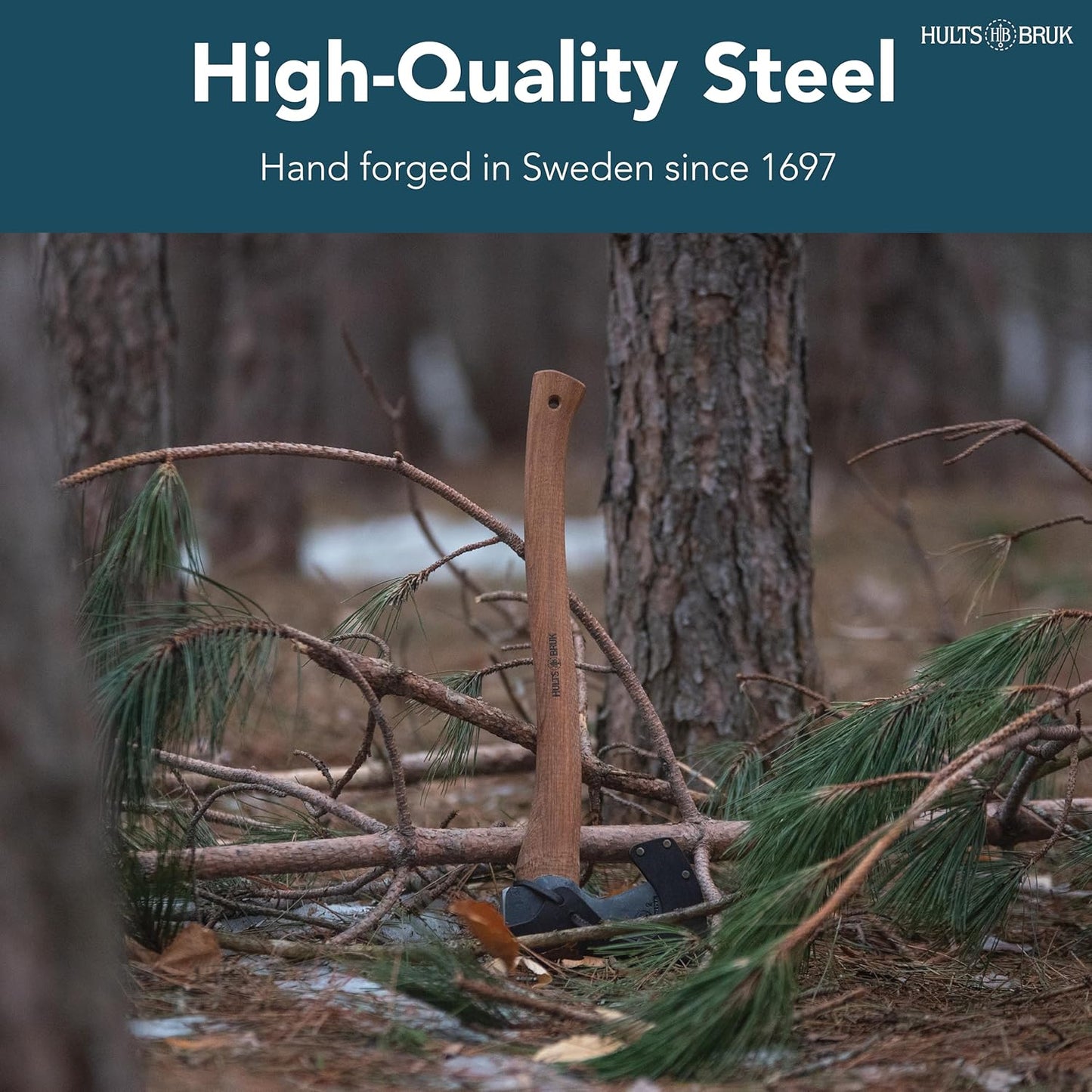 Aneby Hatchet by Hults Bruk - 2 lb Head, 20" Handle for Precision Cutting