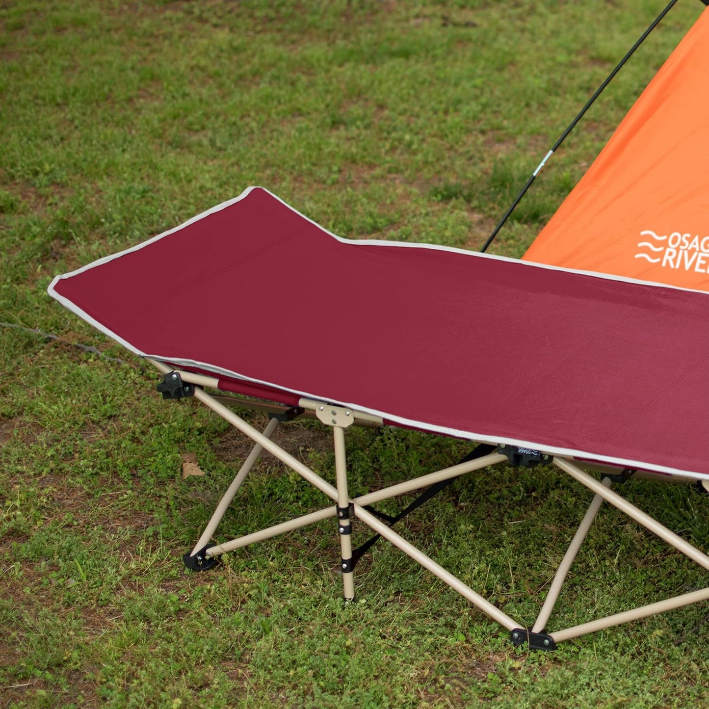 OSAGE RIVER Camping Cot for Adults - Folding Camping Cot - Portable Cots for Sleeping - Rated for 300 lbs