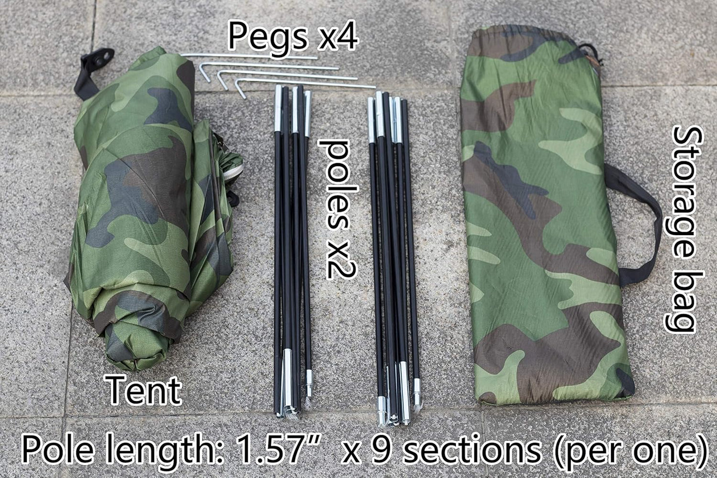 Sutekus Tent Camouflage Patterns Camping Tent Backpacking Tent for Camping Hiking 【Outdoor Equipment】