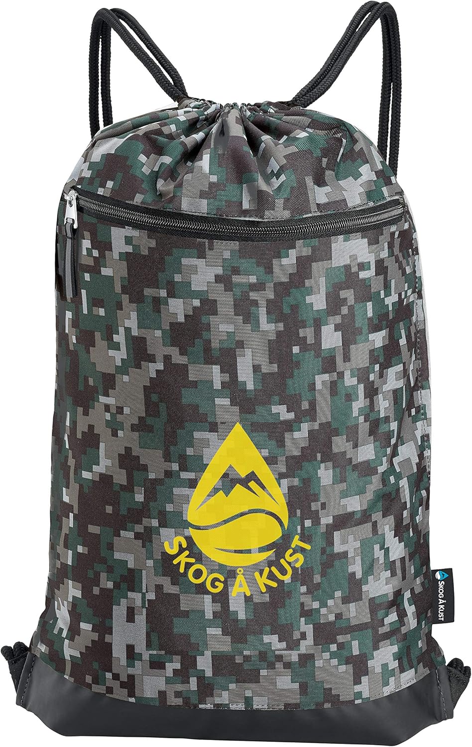 Skog Å Kust GymSak | Patented 2-in-1 Drawstring Cinch Bag with Removable Waterproof Dry Bag | Red