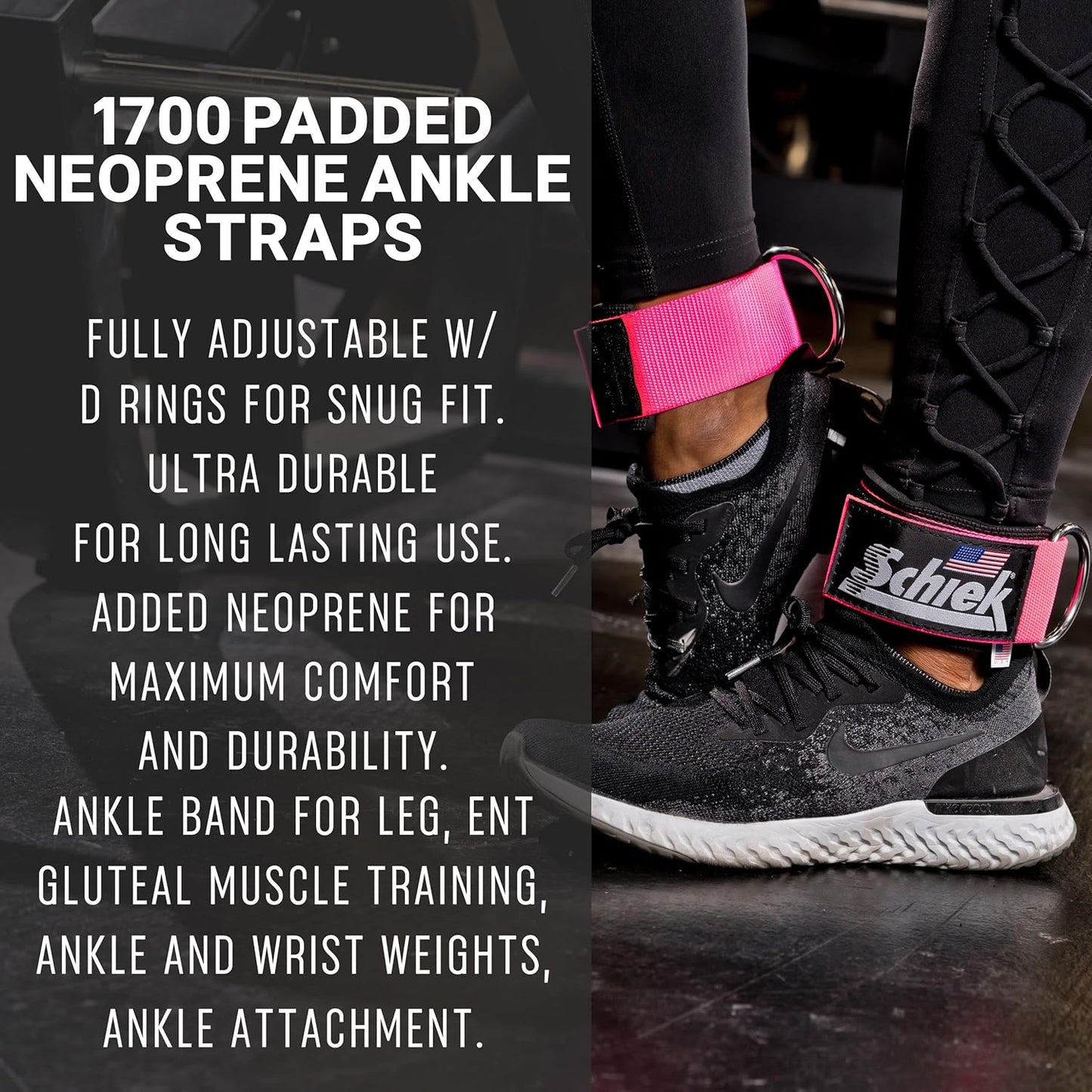 Schiek Sports Model 1700 Neoprene Ankle Straps