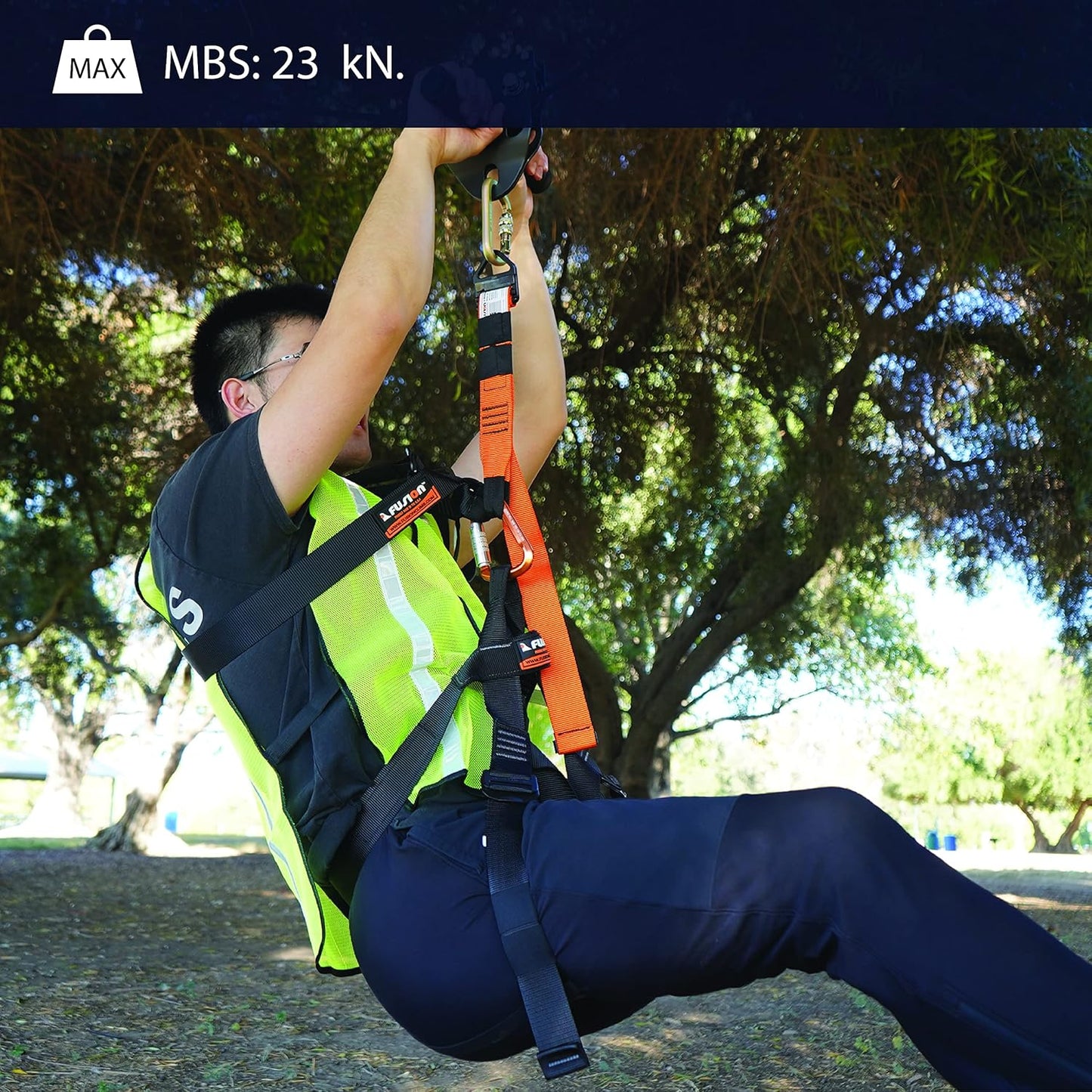 Fusion Climb Stika Chest Rescue Zipline Harness 23kN Climbing Harness,Chest harness, UIAA Certificate