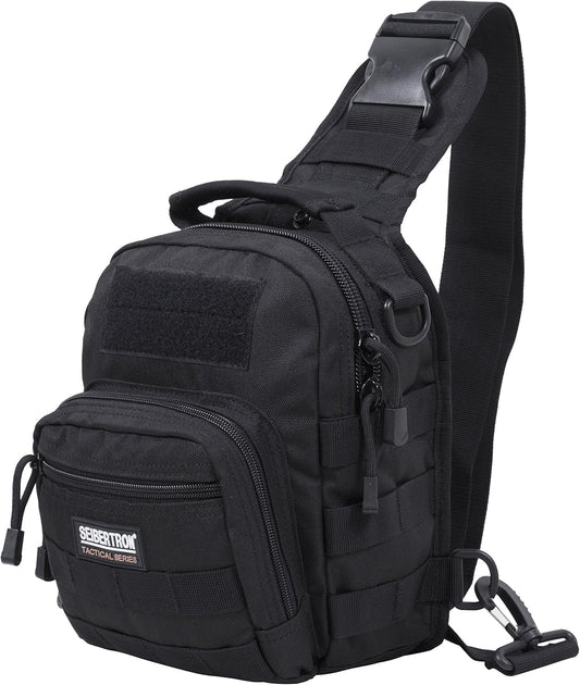 Seibertron Tactical Sling Pack EDC Travel Compact Messenger Molle Bag