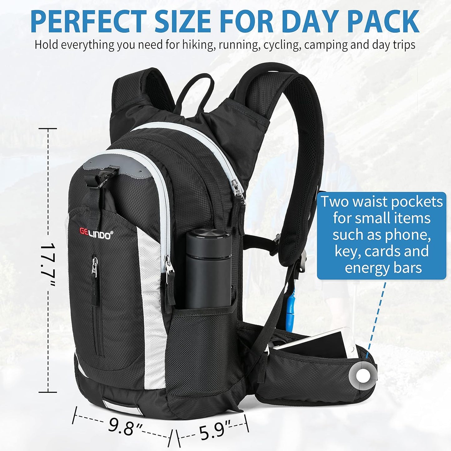 Gelindo18L-Hiking Hydration Backpack