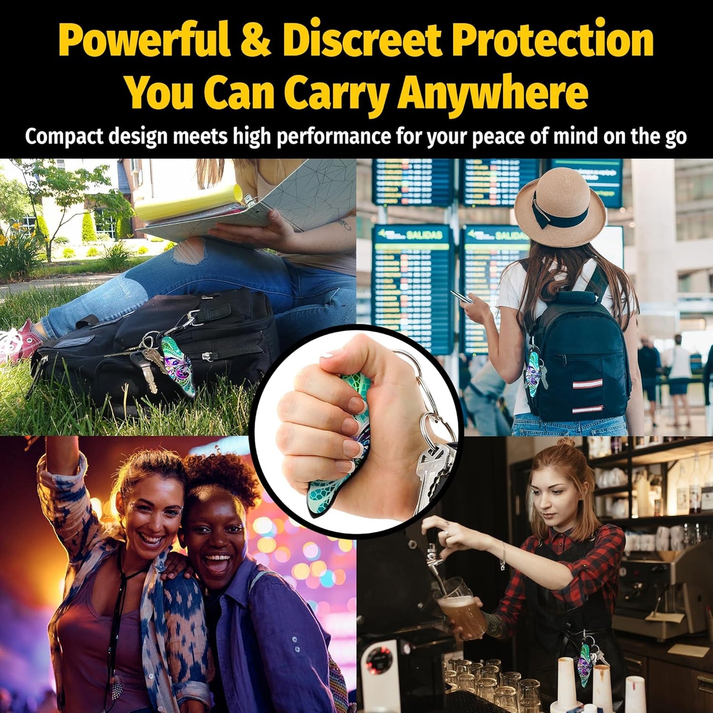 Self Defense Keychain Tool – Stylish & Portable Safety Accessory for Men & Women – TSA Approved