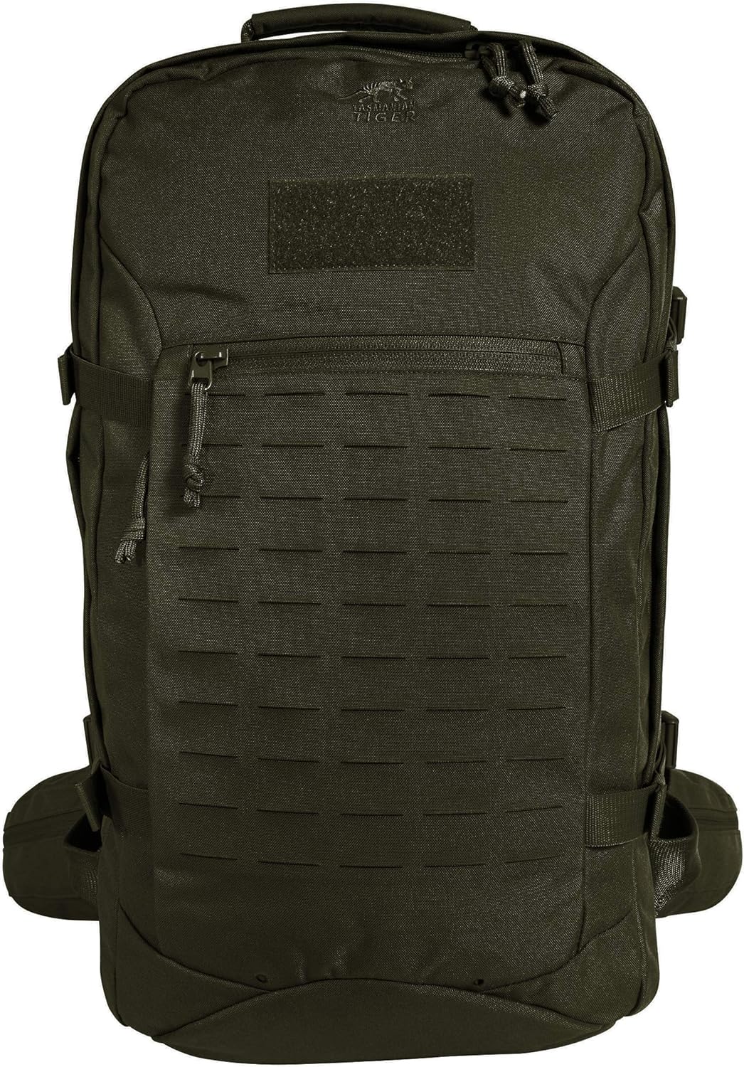 Tasmanian Tiger Mission Pack Mk II, 37L Combat Backpack with Laser Cut MOLLE System, YKK RC Zippers, Olive