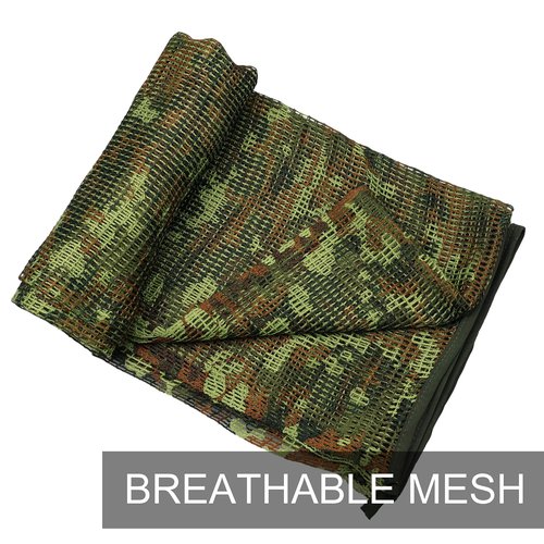 Luxns Sniper Veil Military Tactical Camo Scarf to Camouflage Head for Hunting Shooting Wargame Outdoor Activities/German Camo