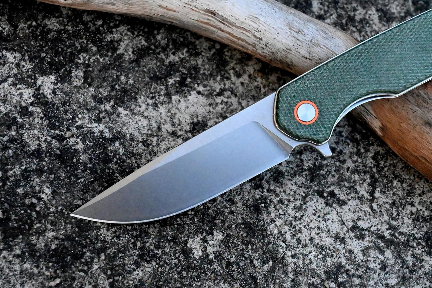 YAK & YETI Premium Micarta Handle Folding Knife- Everyday Carry Knife for Men and Women - Indoor or Outdoor-Camping and Hunting knife-D2 steel Blade #2