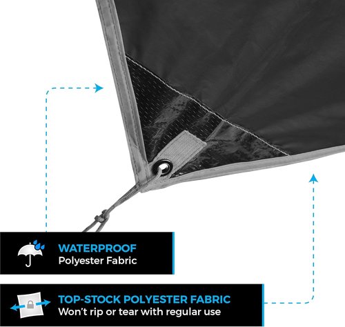 Bear Butt Hammock Rain Fly & Camping Tarp - 11 x 9 ft Ultralight Waterproof Tarp for Hammock & Tent Camping - Easy to Set Up